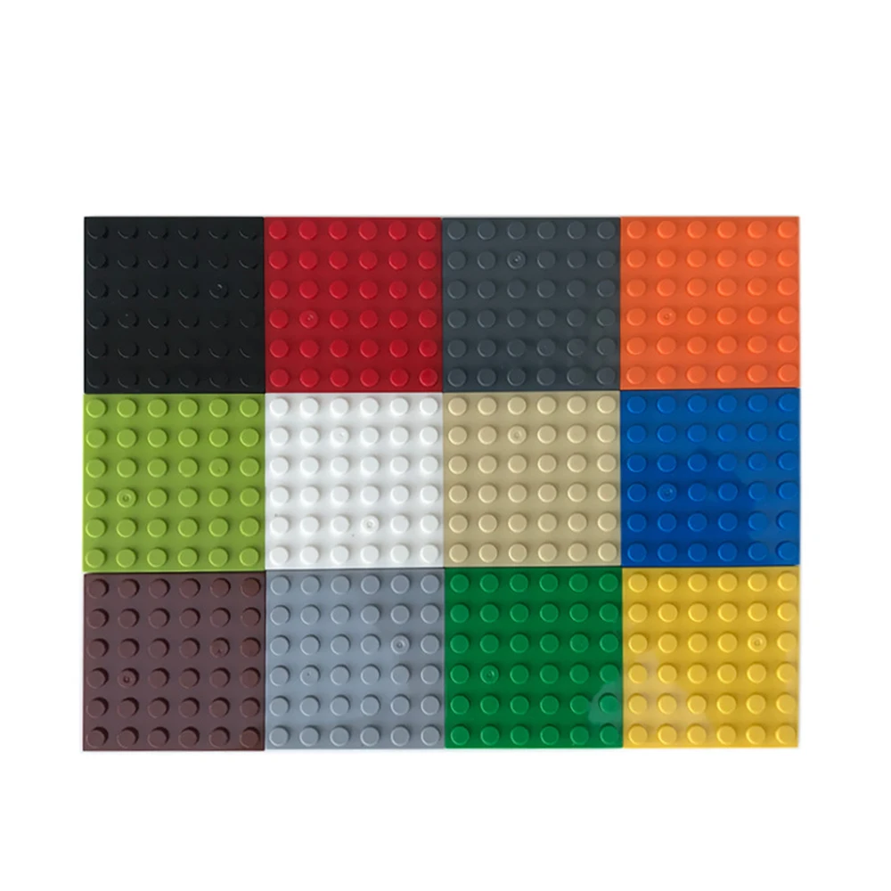 10pcs Moc 3958 Creative Small Base Plate 6x6 Dots DIY Building Blocks Bricks Assembles Constructions Toys Gifts For Kids