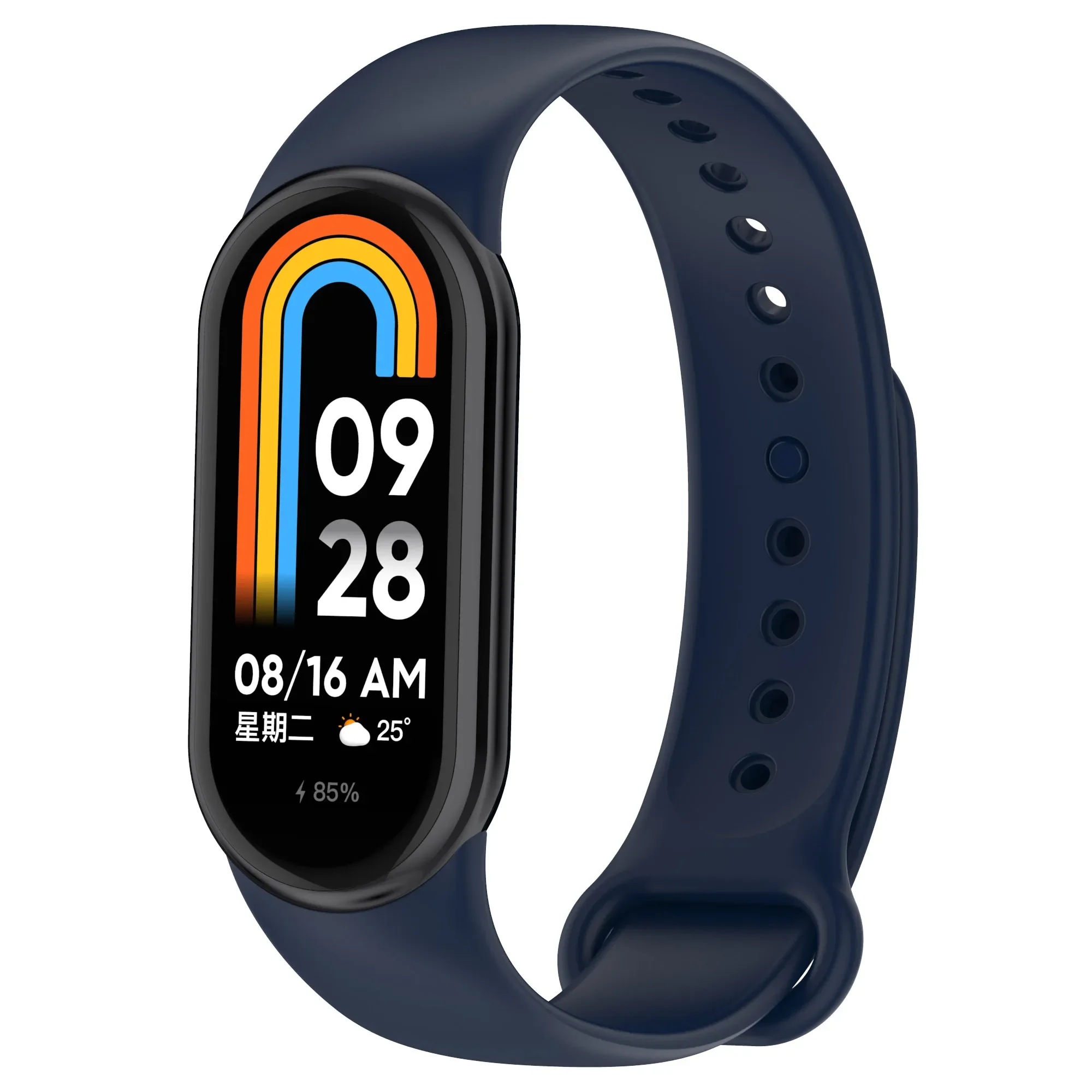 Мягкий силиконовый ремешок для Xiaomi Mi Band 8, спортивный смарт-браслет, сменный браслет для Xiaomi Band 8, аксессуары для ремешка для часов