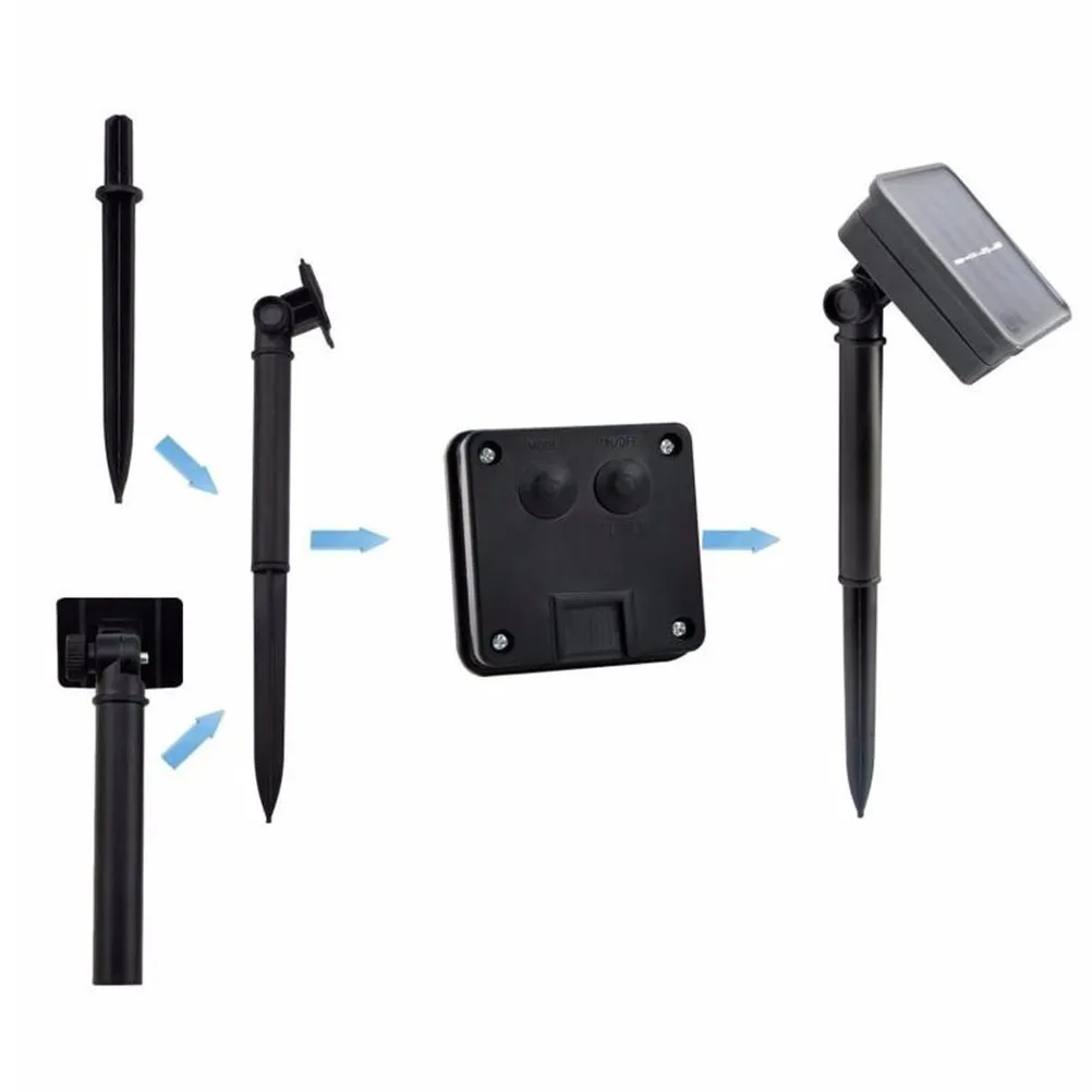 

50 светодиодных солнечных гирлянд 5,4 м, водонепроницаемые, теплый белый свет, для улицы и дома, для патио, террасы, беседки, Рождества, свадьбы