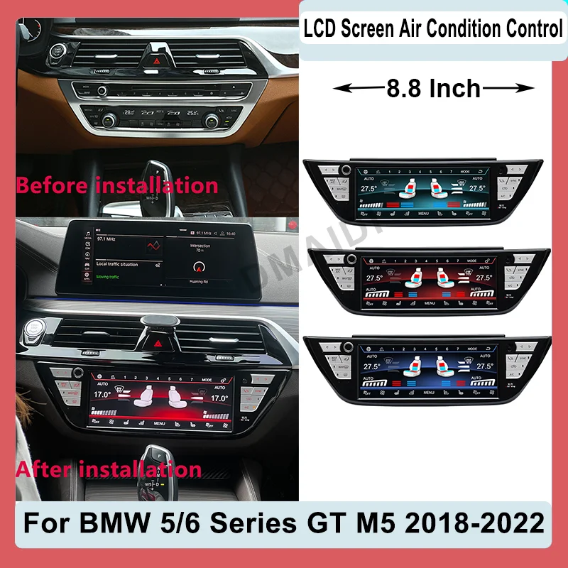 Air Conditioning Control Touch AC Panel Display Screen LCD Digital For BMW 5 Series M5 6GT G30 G31 G38 F90 G32 Air Screen