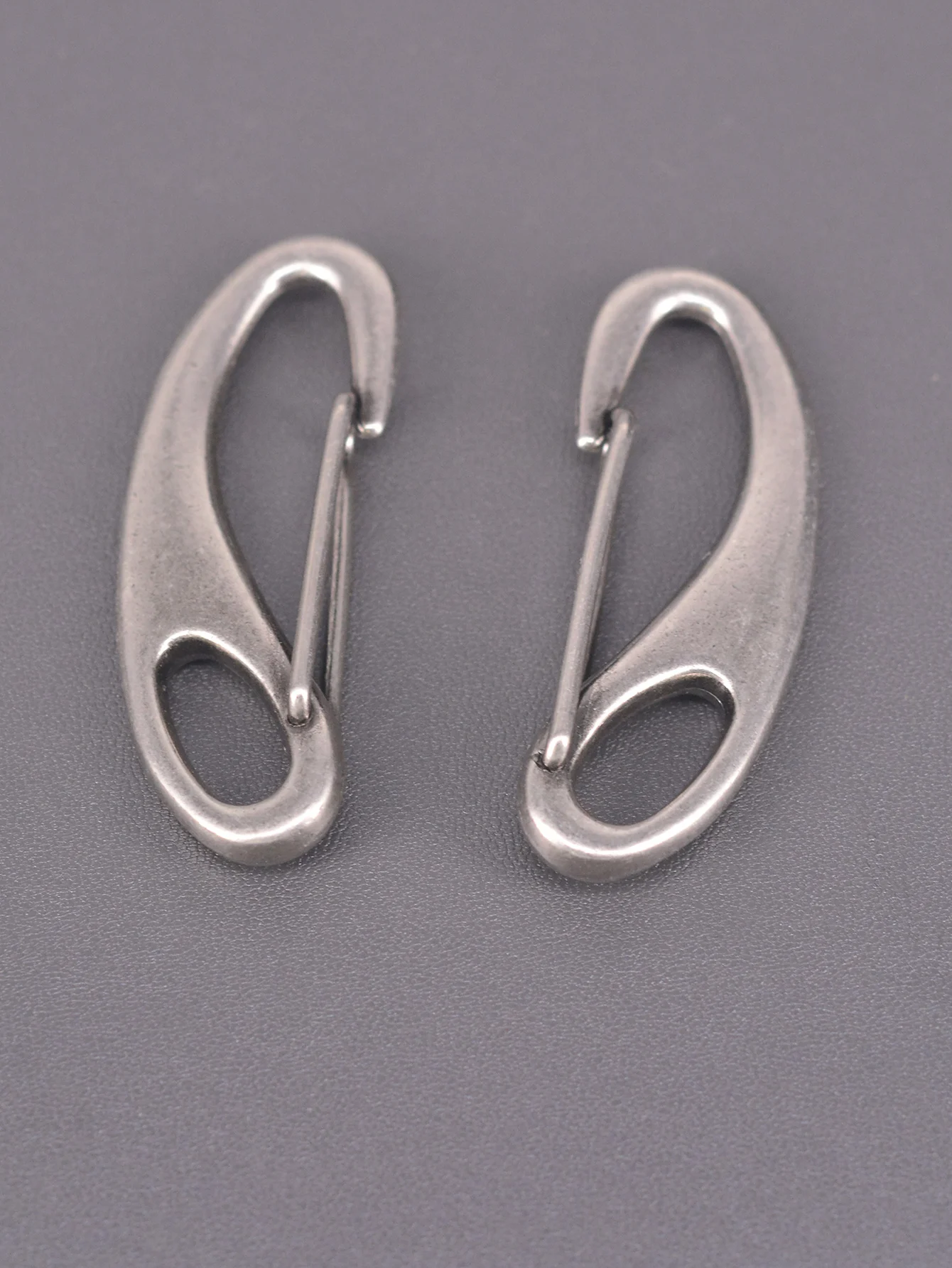 2 pcs steam Punk Gunmetal Fine lobster spring load Carabiner Snap Hook Handbag Purse keychains Strap link