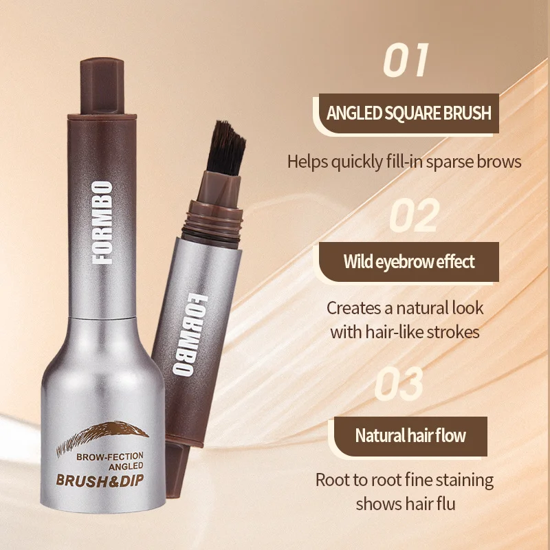 Valentinstagsgeschenk wilder Augenbrauen Samt dreidimensionaler Augenbrauenstift FORMBO Haarfärbemittel Eyeliner Gel großer Bürstenkopf