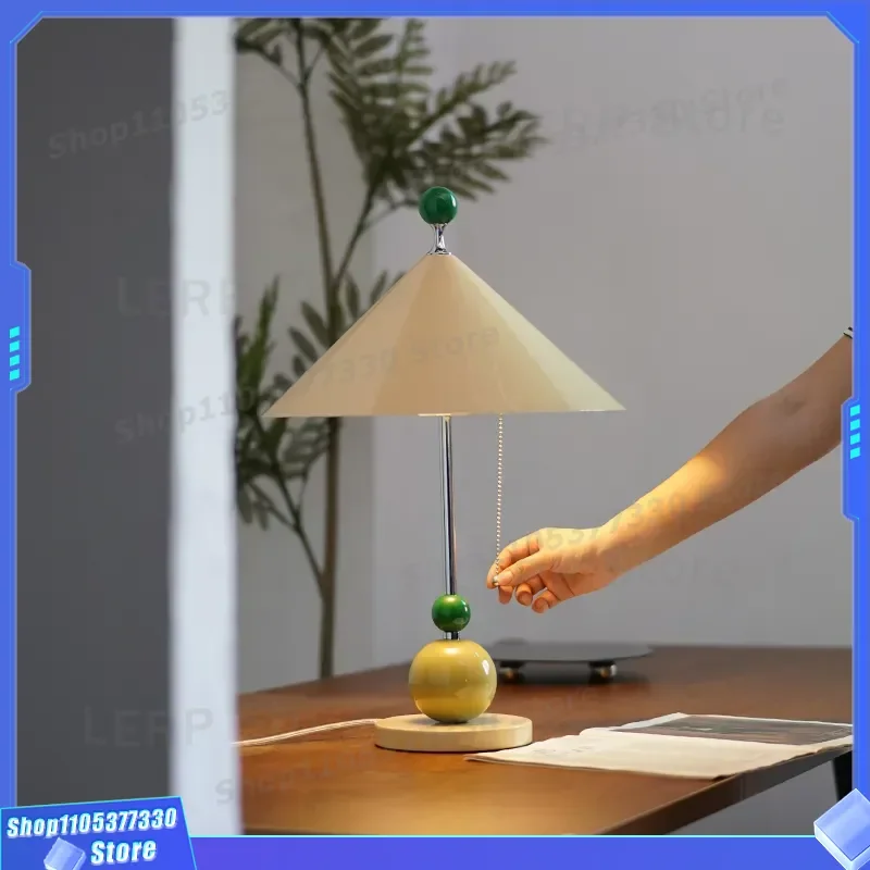 Creative Memphis Style Umbrella Table Lamp Dopamine Color Kids Room Decor Italian Design Personality Bedside Light for