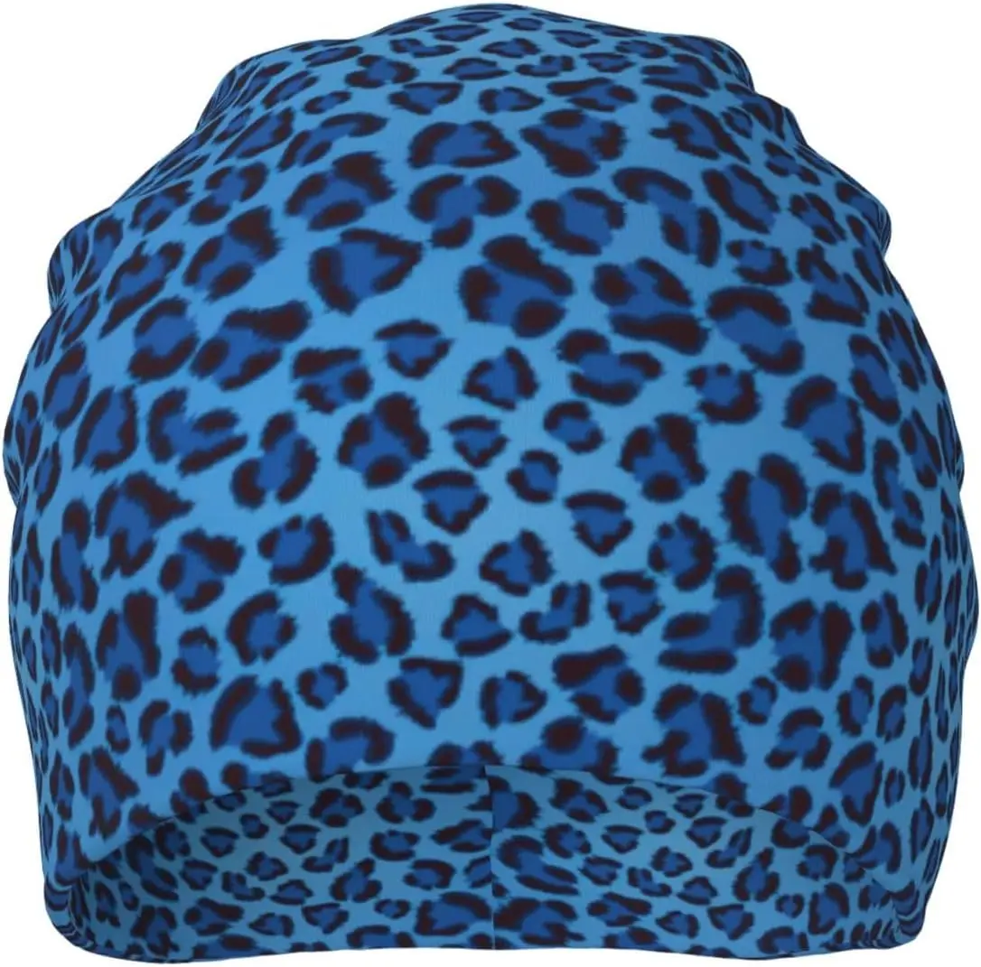 Leopard Skin Animal Print Knitted Hat Casual Beanies Hat Stretch Slouchy Headwear Hats Cancer Headwear Winter Softknit Stocking