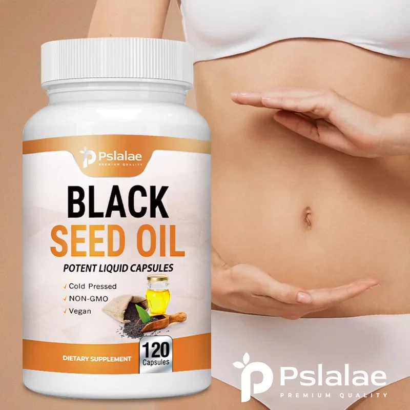 

Black Seed Oil Capsules - Promotes Intestinal And Digestive Health, Supports Healthy Hair and Skin, Promotes Hair Growth
