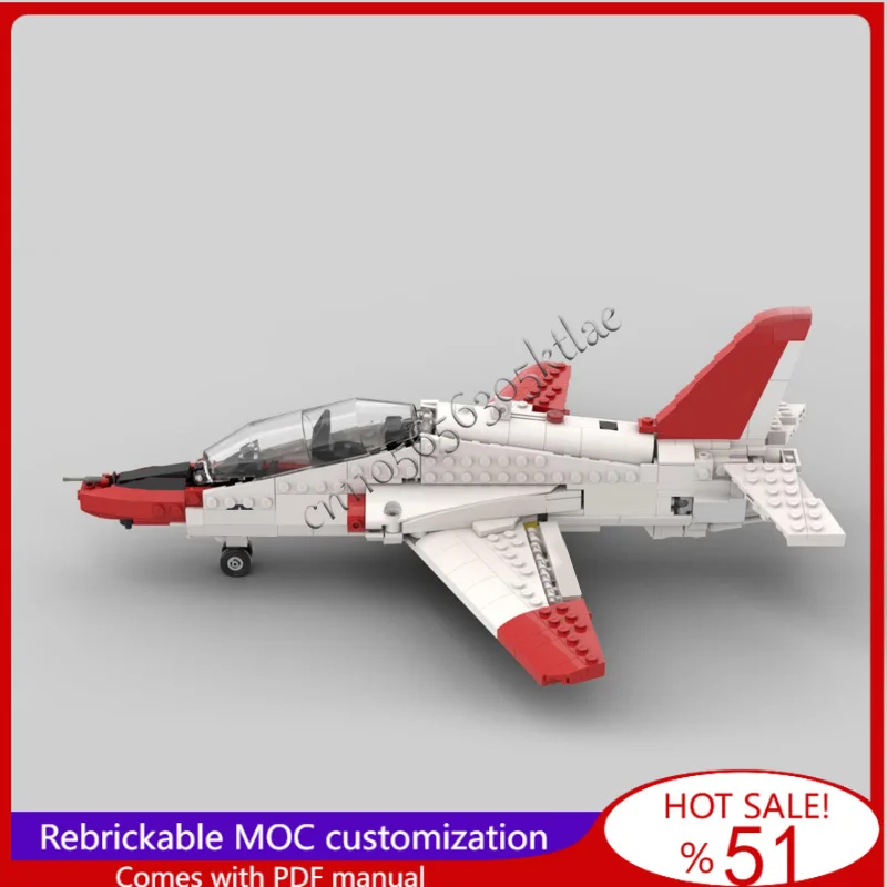 

475 PCS MOC Battle Series T-45 Aircraft Carrier Trainer Aircraft Building Model Custom Technology Creative Assembly Kid Toy Gift