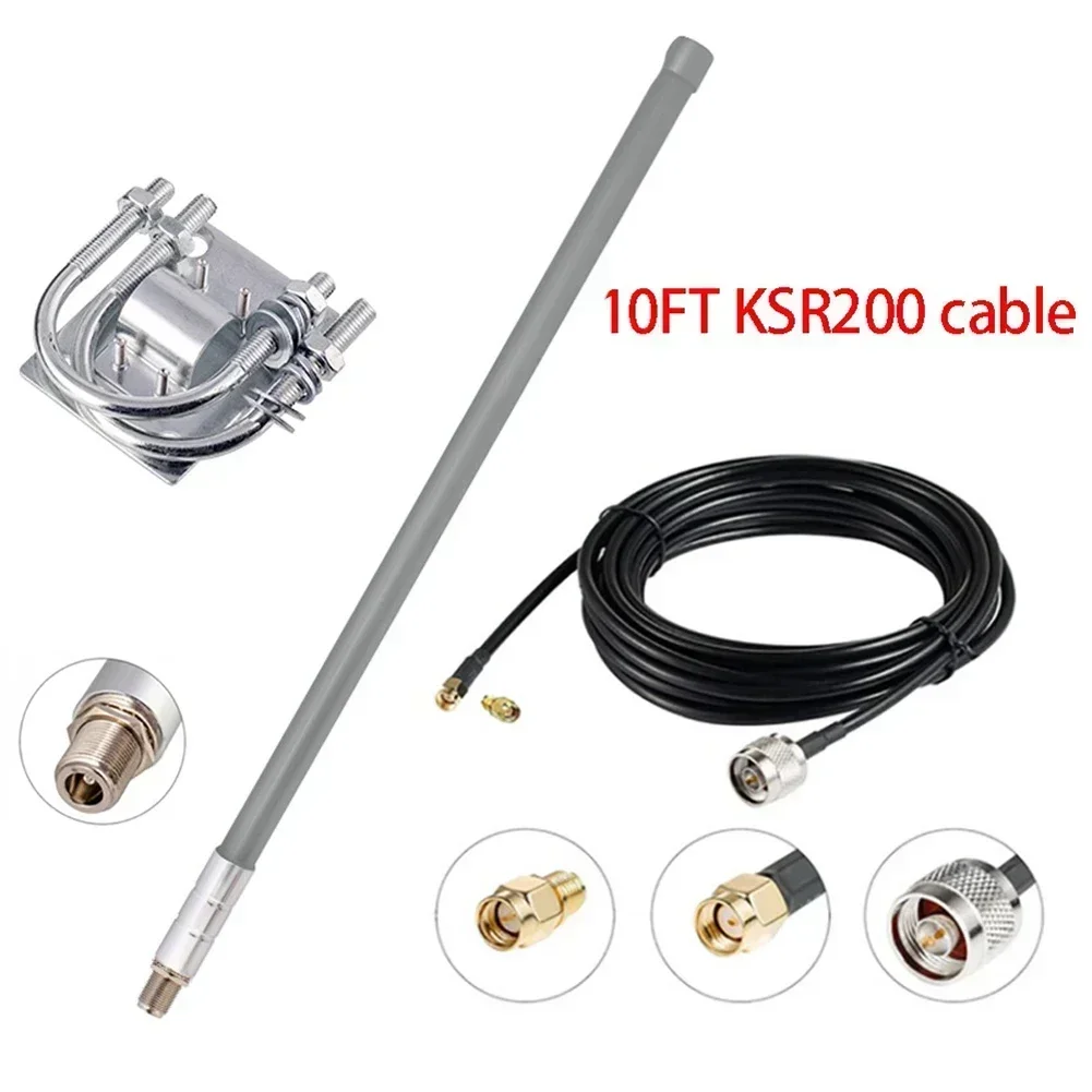 

55CM 12dBi 868-930Mhz Tuned For Helium For Omni Fiberglass Aerial N-Type Female Antenna Wall Mount Signal Receiving Antenna