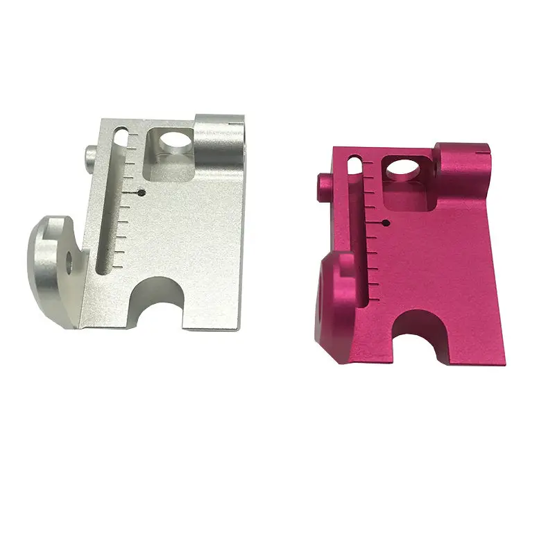Custom CNC Machined Aluminum Adjustment Bracket with Scale & Anodizing Custom Precision CNC Turning Milling Machining Service