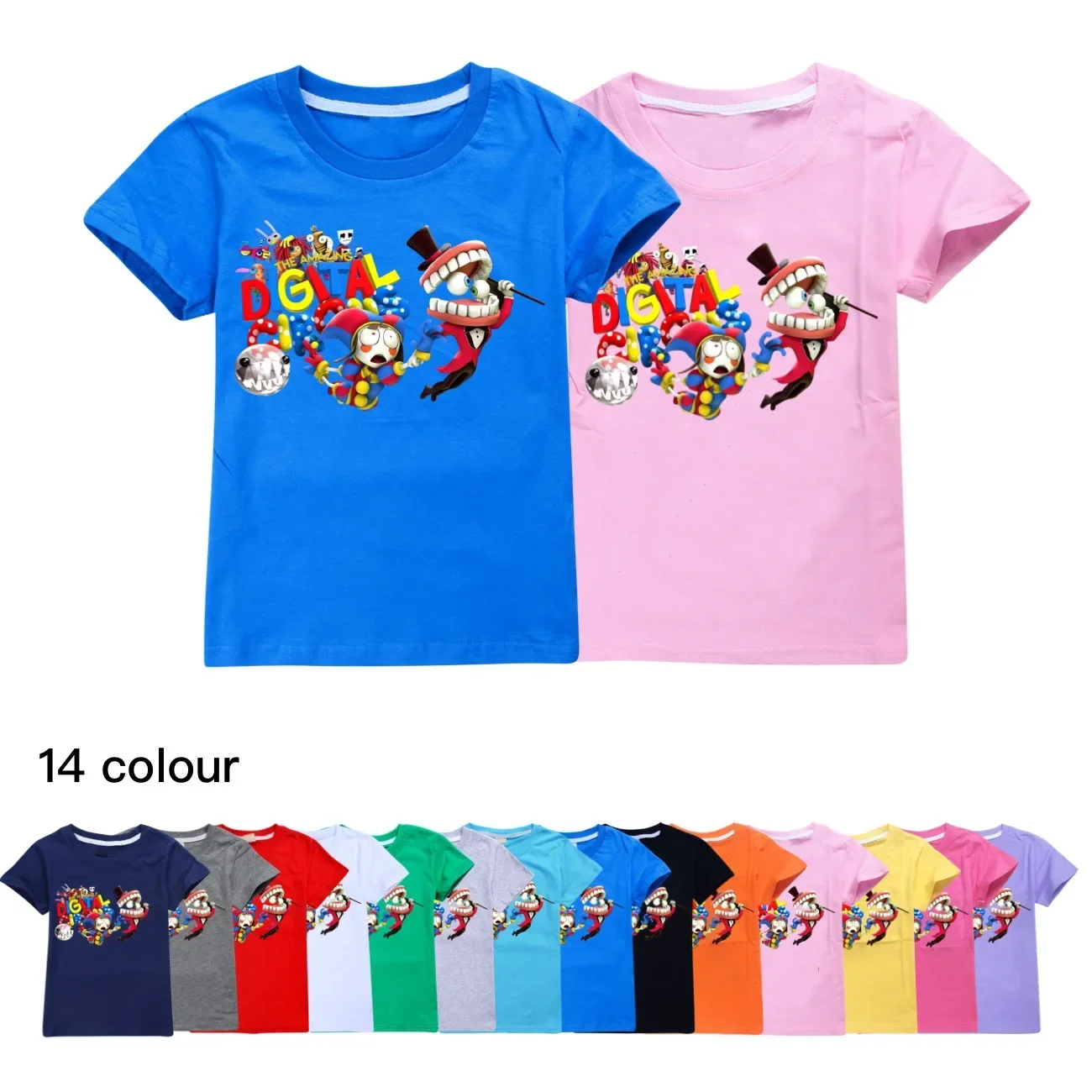 

Summer Kids T-shirt Cotton Tshirts Girls The Amazing Digital Circus merch Clothes For Boys Tee Costumes kawaii Shirt 2897