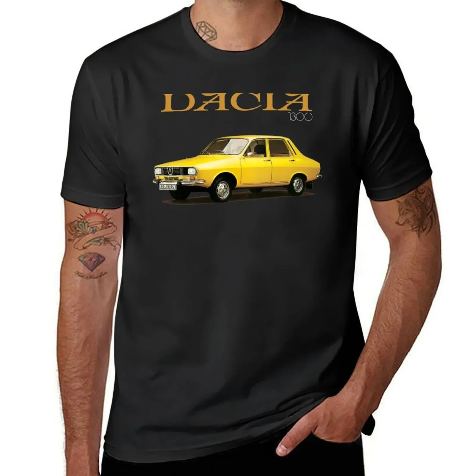 DACIA 1300 T-Shirt quick drying street wear graphics korean fashion anime shirts men