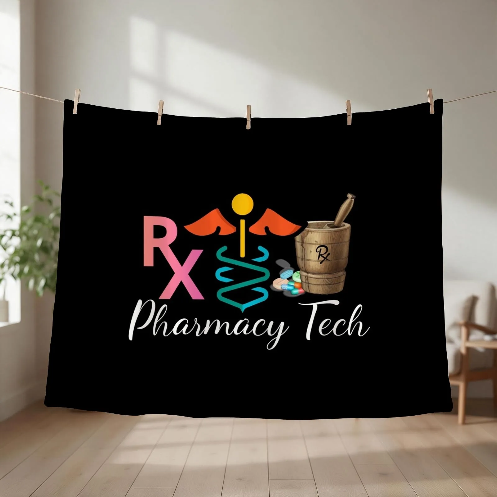 Pharmacy Tech Medicine Pharmacy Technician Throw Blanket decorative anime Thin Summer Blankets