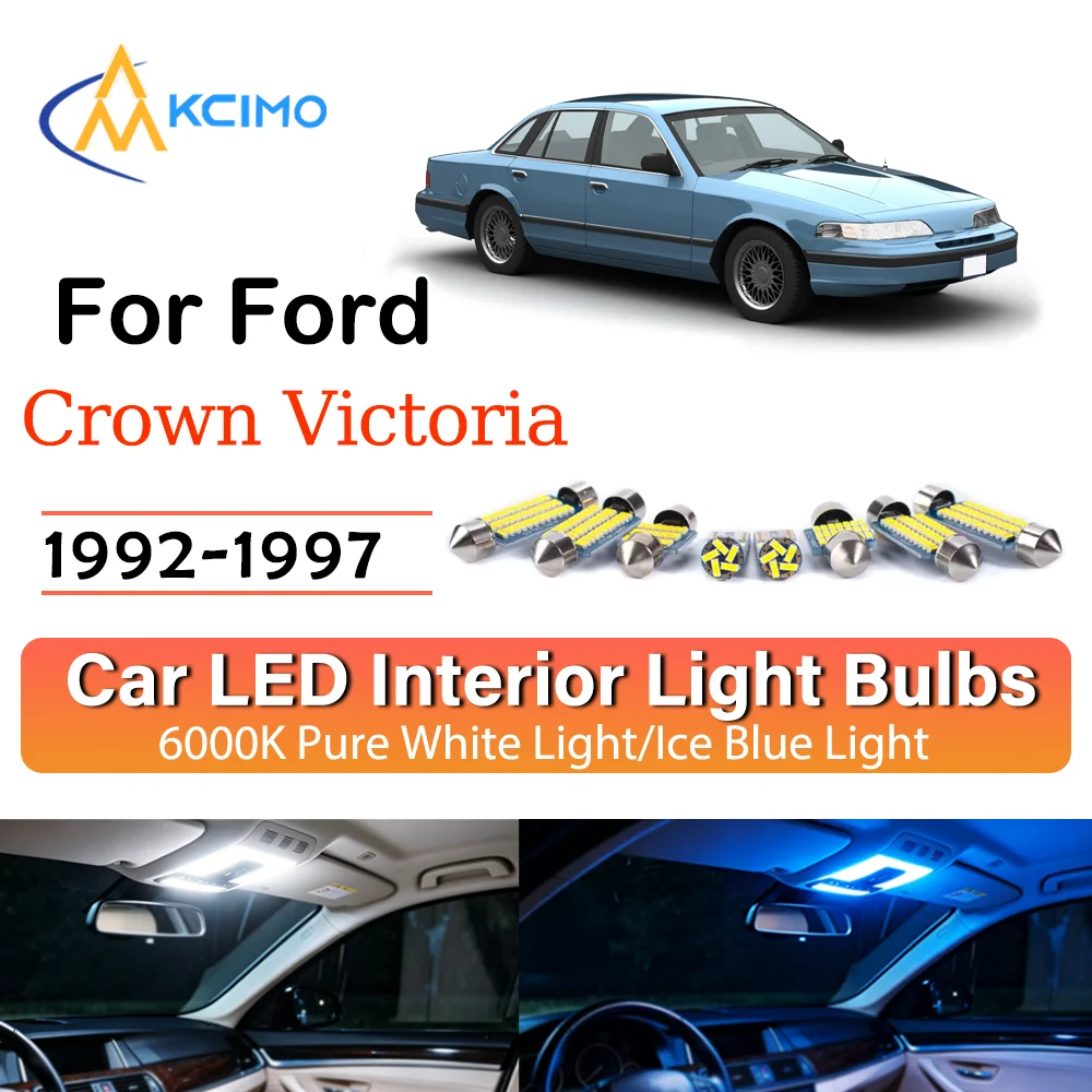 

High Quality LED Interior Lights For Ford Crown Victoria 1992-1997 Two Colors Choice Super Bright Easy Install Decor