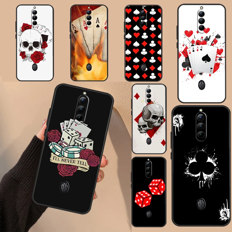 Poker Surreal Aesthetic Art Funda For Nubia Red Magic 8S Pro 6 7 6S 7S Pro 5G 5S 6R Red Magic 8 Pro Plus Phone Case