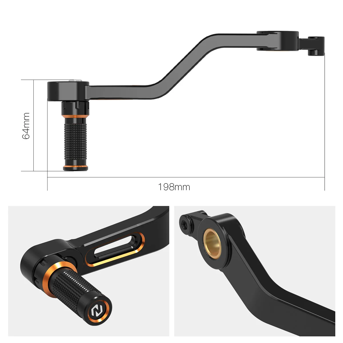 NICECNC Verstellbare Fahrerfußrasten Fußstützen Hinteres Bremspedal Schalthebel für Harley Sportster S RH1250S 2021-2024 – Detail 24