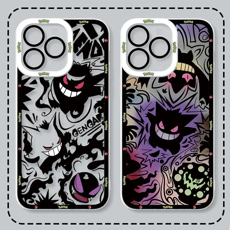 P-Pokemon Gengar Phone Case For Xiaomi Redmi Note 13 12 11 Pro Plus 4G 5G 12S 11S 10 10S 9 9S 8 13C 12C 10C Silicone Back Funda