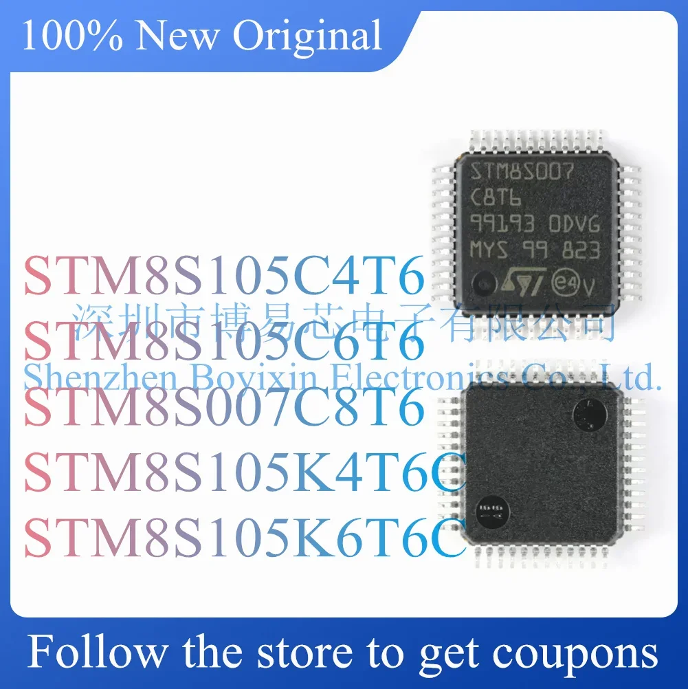 STM8S105C4T6 STM8S105C6T6 STM8S007C8T6 STM8S105K4T6C STM8S105K6T6C Original Product