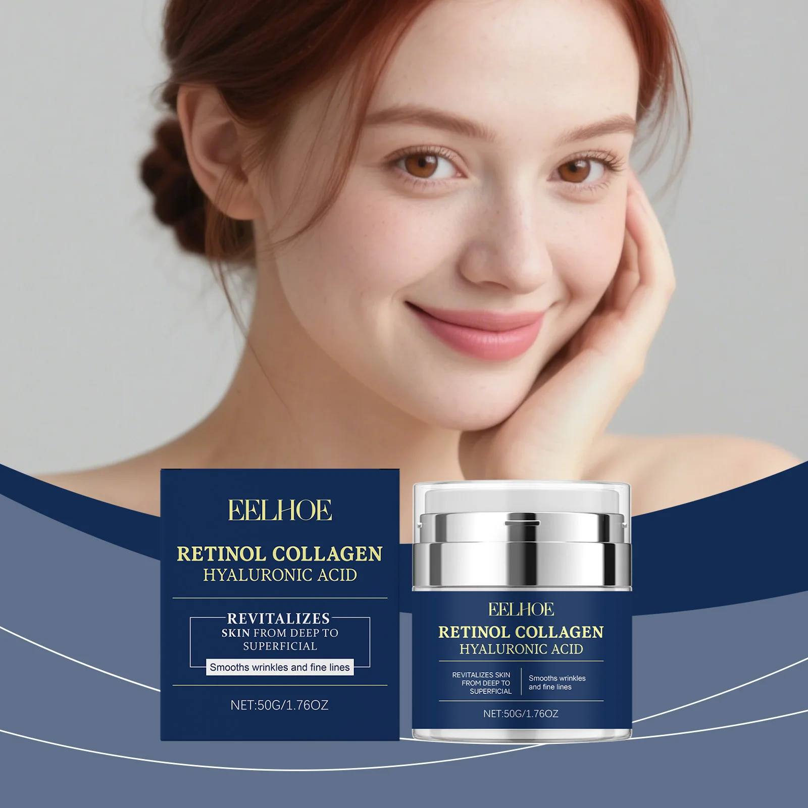 

Retinol Cream Gentle Skin Care Hydrating Elastic Smooth Texture Nourishing Moisturizing Facial Cream for Daily Skin Care