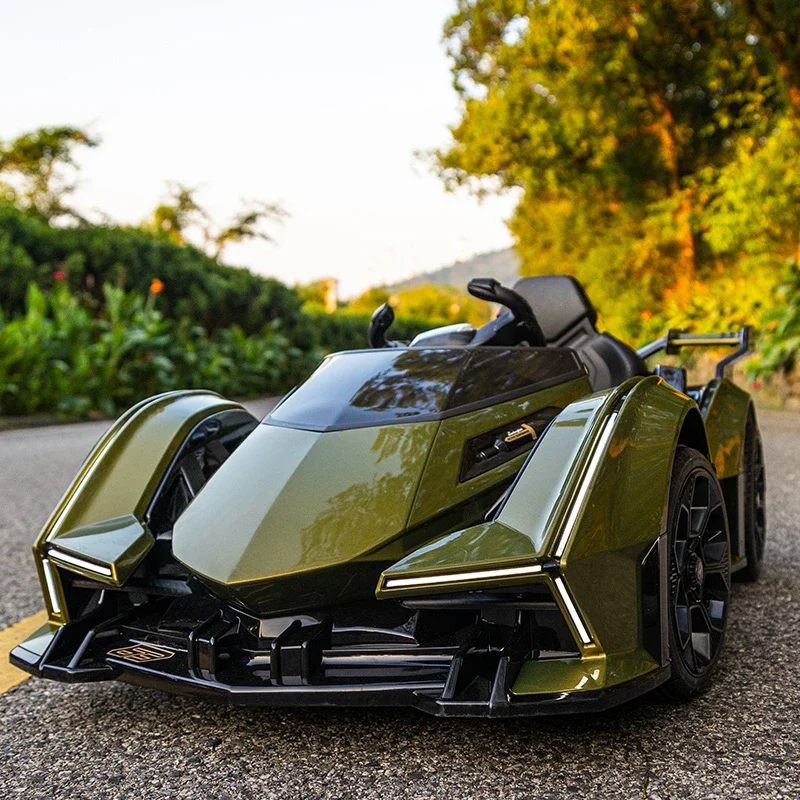 Voiture électrique à quatre roues pour enfants, jouet télécommandé pour bébé, peut s'asseoir pour hommes, femmes et enfants