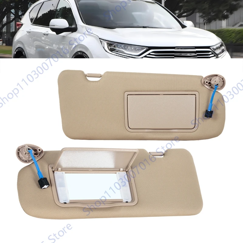 Car Inner Sunvisor Sun Shade Front Sun Visor Antidazzle Sunshield With Mirror Kit For Honda CRV 2017 2018-2022