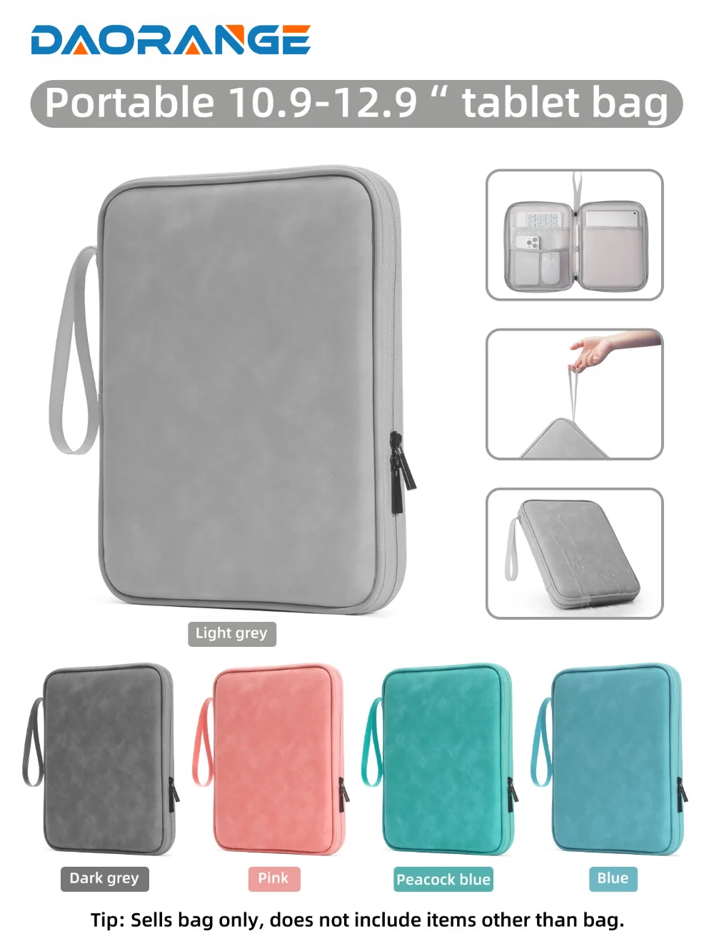 Borse per Tablet per custodia per borsa da 7.9-12.9 pollici per iPad Samsung Xiaomi Lenovo Cover custodia antiurto Multi tasche Anti-polvere