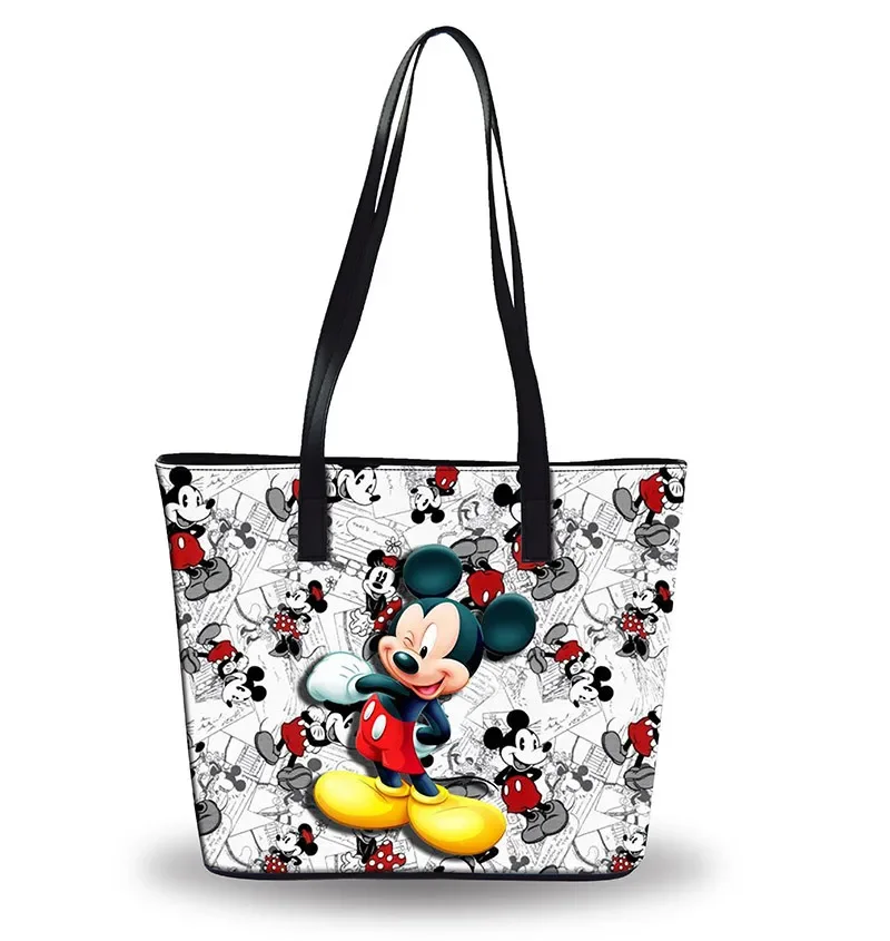 

Disney Mickey mouse diaper Bag Shoulder Cartoon lady Tote Large Capacity bag Women waterproof bag fashion hand travel beach bags