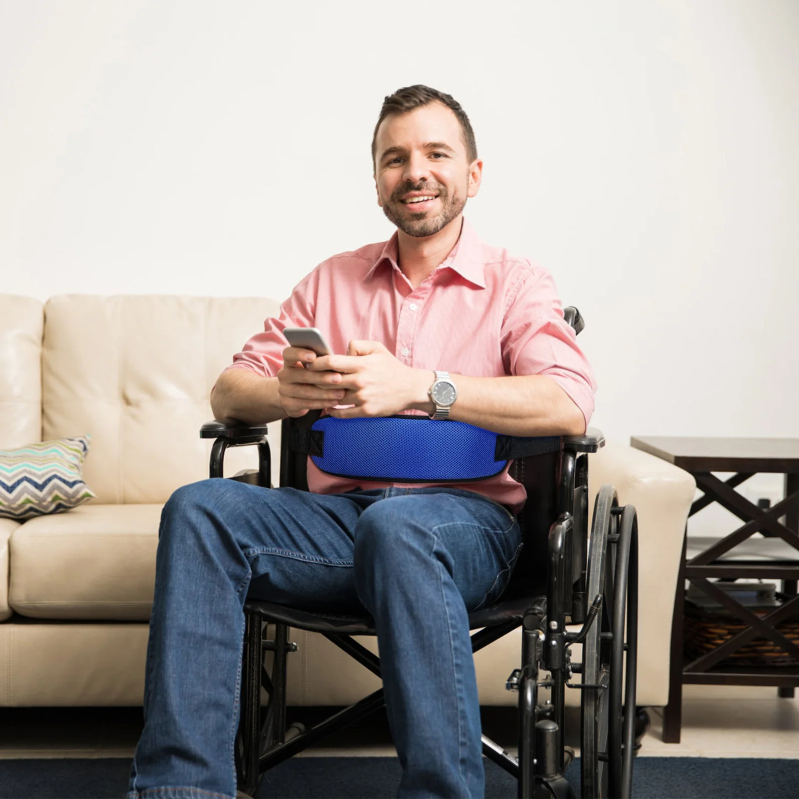 

Wheelchair Adjustable Harness With Quick Release For Chest Abdomen Support Lightweight Wheelchair Strap