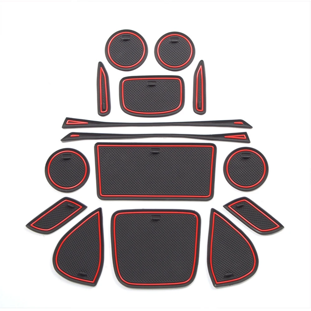 For Toyota Yaris Cross XP210 2020-2022 1Set Car Gate Slot Mat Auto Anti-Slip Rubber Cup Pads Interior Accessories 2021