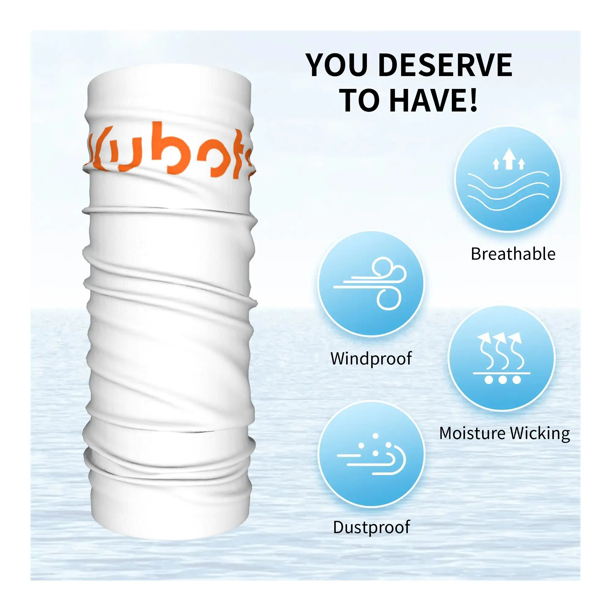 Kubota 1 Bandana Pescoço Gaiter Estampado Envoltório Cachecol Balaclava Quente Correndo Unissex Adulto Inverno