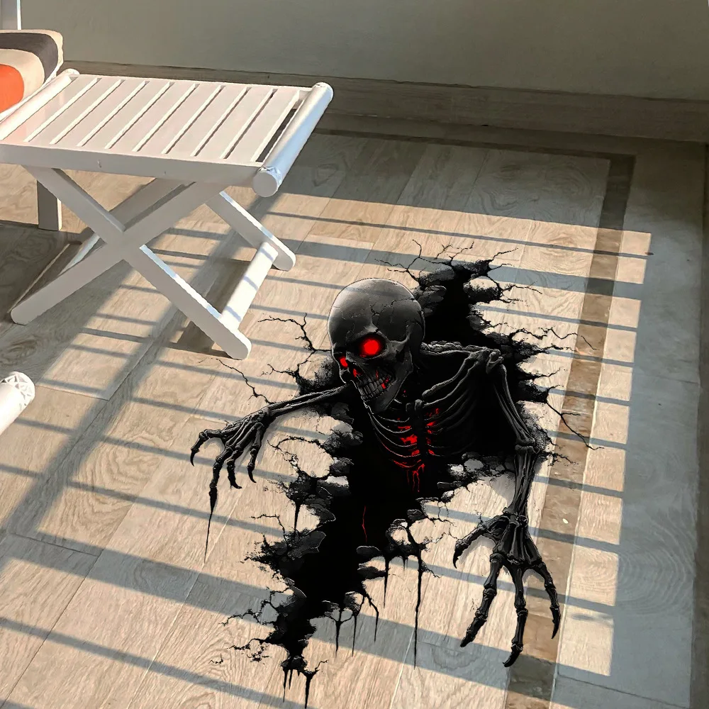 ملصقات مثيرة للهالوين، ملصقات حائط رعب مطبوعة متعددة، ديكور غرفة المعيشة في الهواء الطلق، شارات جو مهرجان الأشباح #3