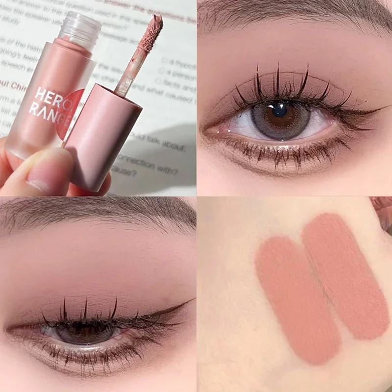 Nude Brown Liquid Eyeshadow Stick Matte Natural Cheek Contour Shadow Blush Pigment Cosmetic Tools Eye Shadow Cream Korean Makeup