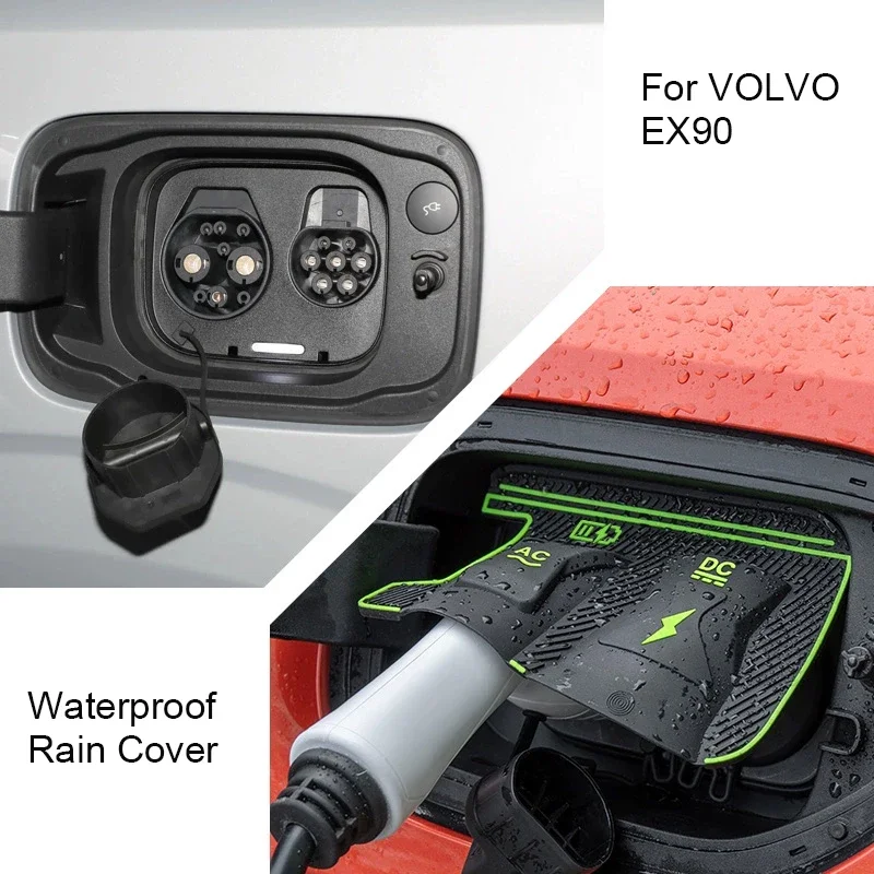 

New Energy Car Charging Port Waterproof Protector Cover For VOLVO EX30 EX90 XC70 Gun Charge Rain Cover Auto Anti-Dust Accessory