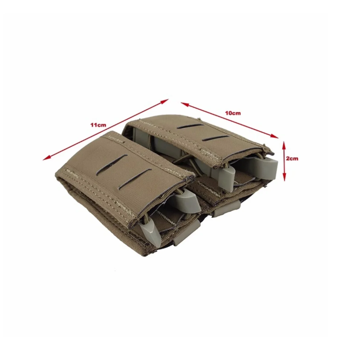 3353/New Airsoft Hunting CS Training Dual Magazine Bag Accessory Bag with MOLLE Quick Release Tape