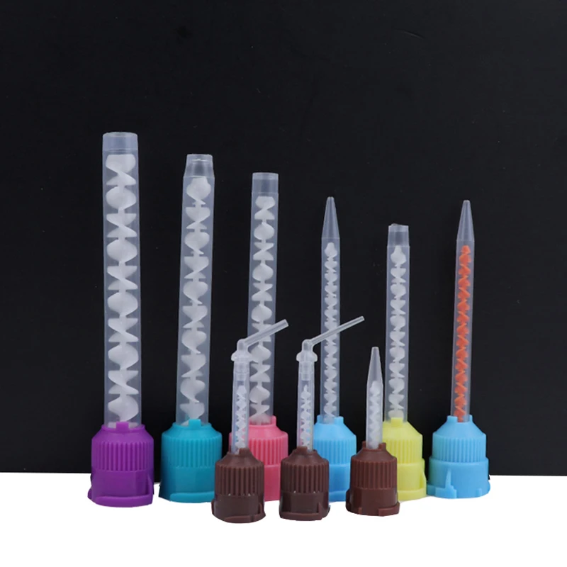 

Dental Disposable Impression Mixing Tips Silicone Rubber Mixing Head 1:1 For Mixing Dispensing Gun Dental Materials