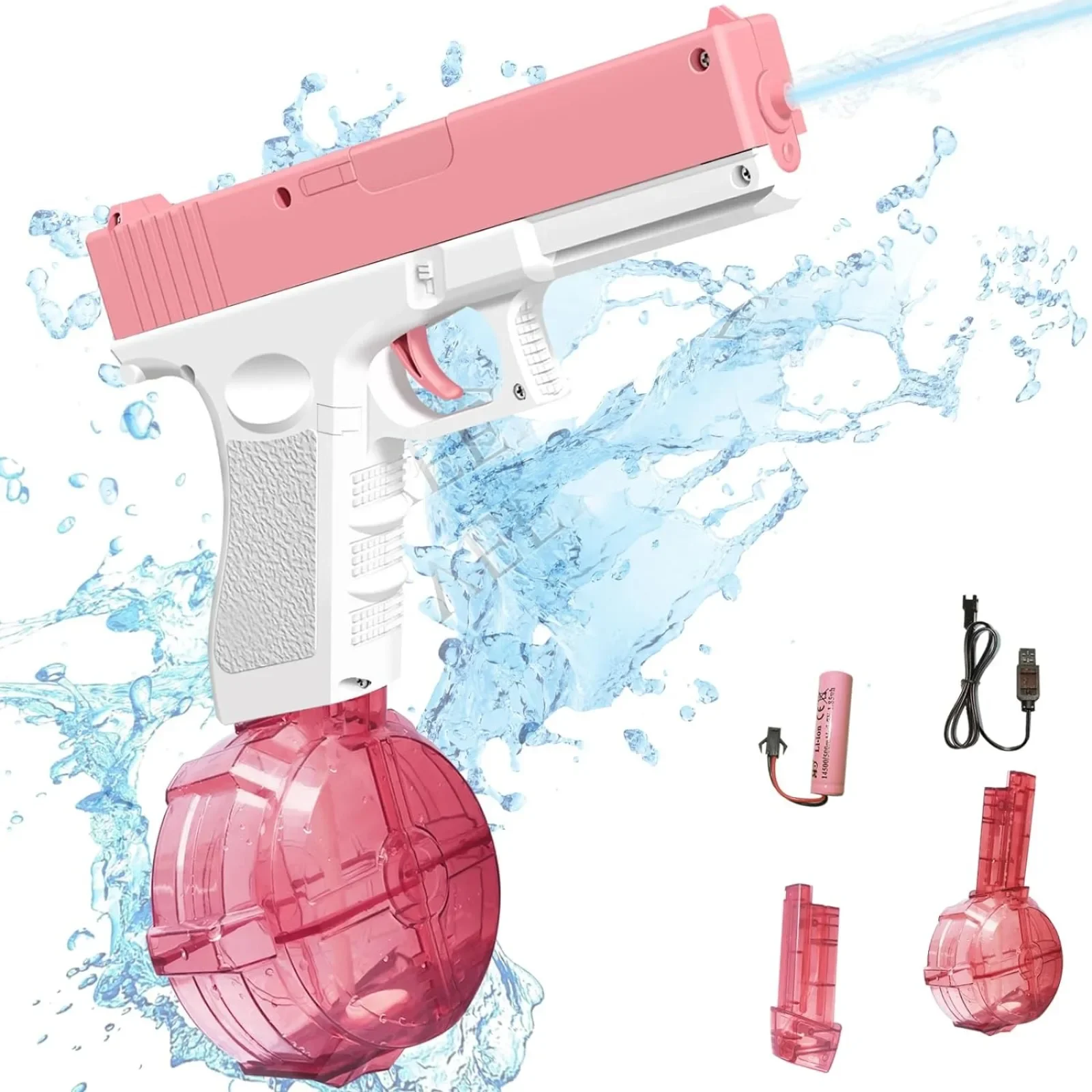 

Electric Water Gun Toy Automatic High Capacity Squirt Guns for Adults & Kids Swimming Pool Party Beach Outdoor Activity