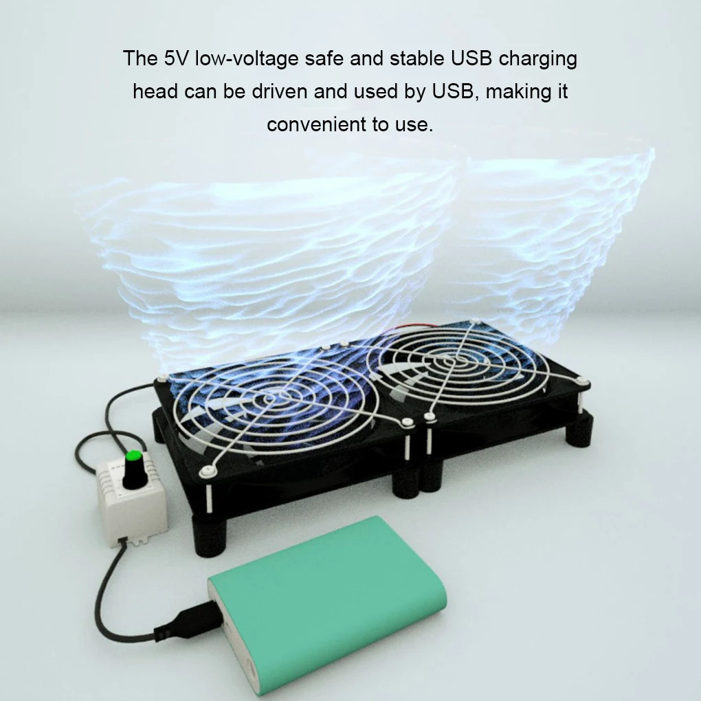 Powerful USB Cooling Fan For TV Box Or Router - Stay Cool And Connected External Strong Wind Router Fan TV Box Fan 12cm Type 2