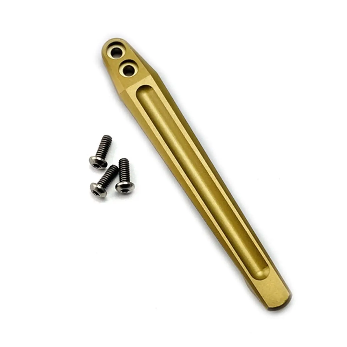 AFOURT-Klappmesser-Zubehör für Hd XM18, XM24 – Titan-Taschenclip mit tiefer Tragelänge und Rückenklammer, Gold – Detail 10