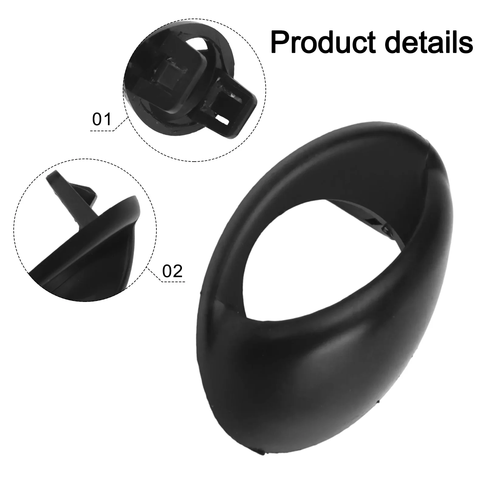 استبدال جزء السيارة غطاء غسالة المصباح الأمامي الأيسر الأمامي كما هو موضح في الصورة مادة مقاومة للاهتراء لسيارات BMW 6\' E63