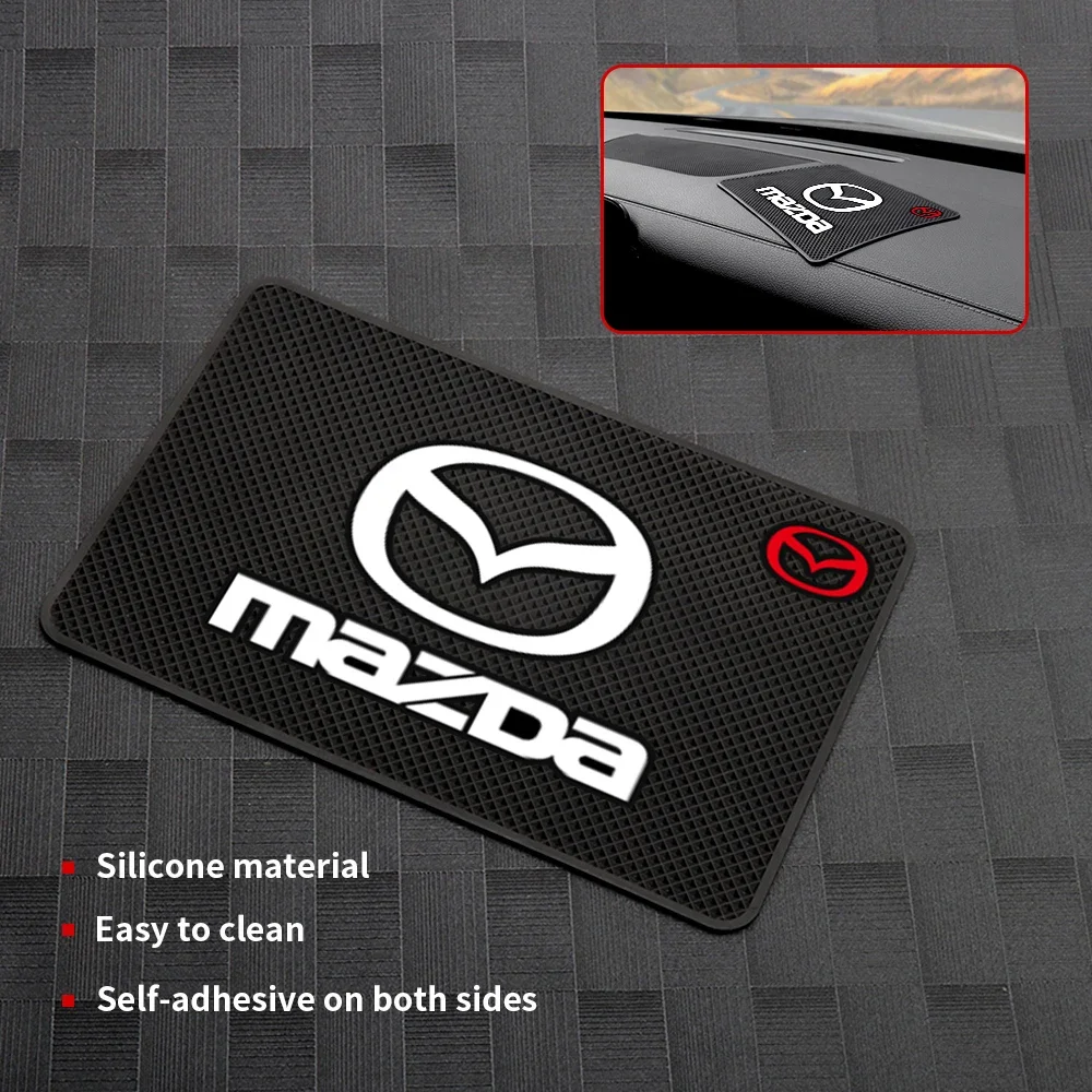 

Car Anti-Slip Mat For Mazda 3 6 CX-3 CX-4 CX-5 CX-7 CX-8 CX-9 MX-5 For Ornaments Phone Dashboard Interior Accessories