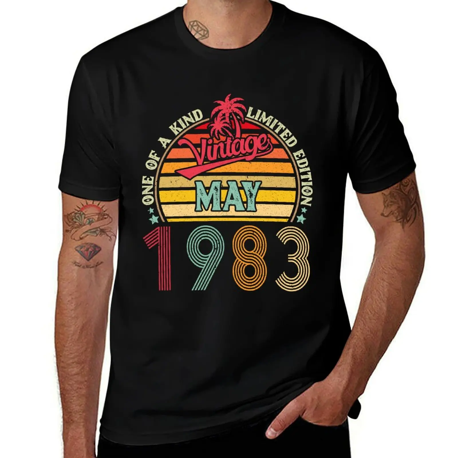 

Винтажная графика One Of A Kind, ограниченная серия, мая 1983 года, мужская и женская футболка, дизайнерская футболка