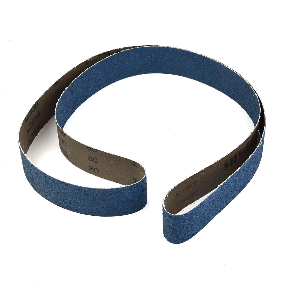 

Replacement Accessories Sanding Bands Coarse Grinding Polishing Blue Rotary tool Carving Metal 2"x 72" 40/60/80/120 Grit