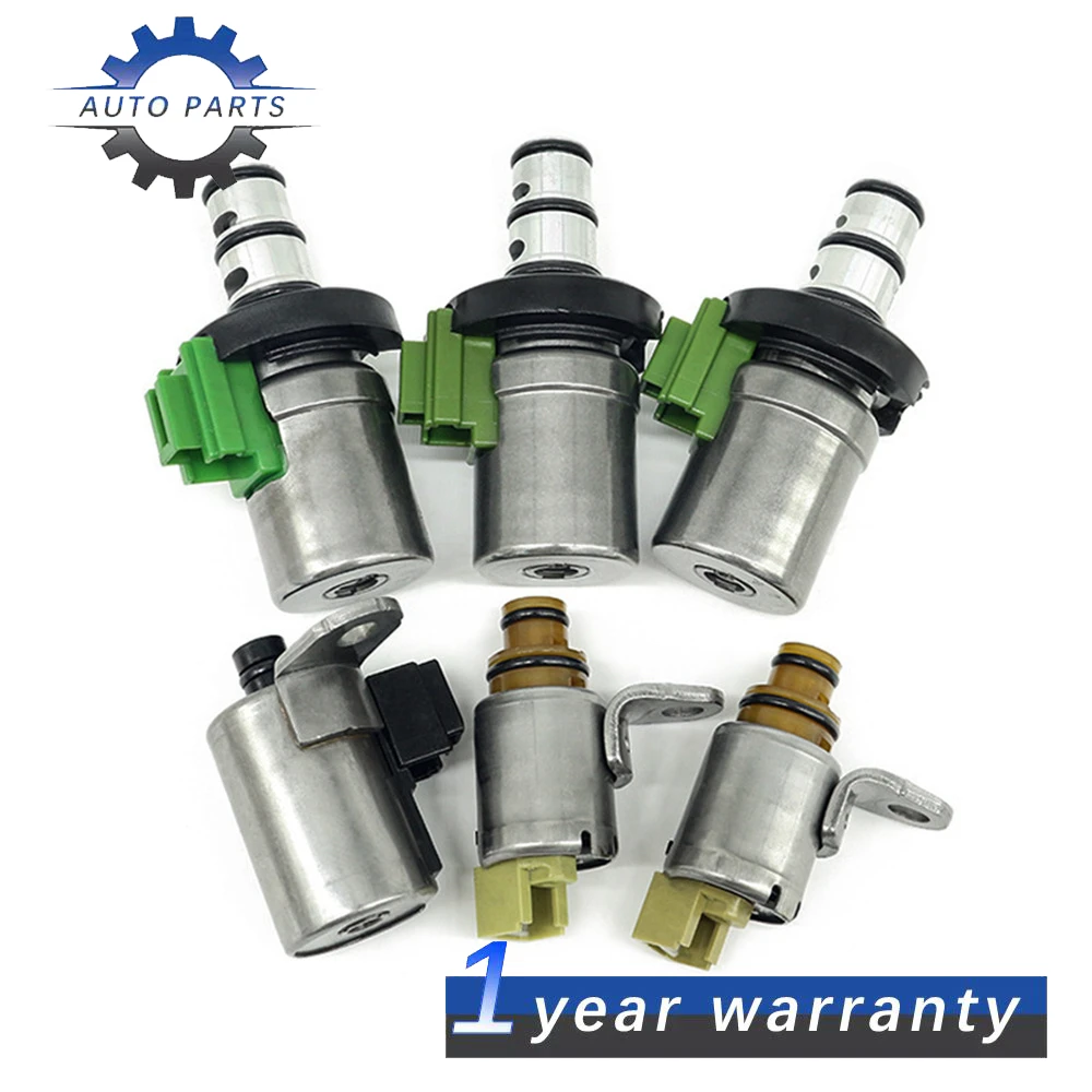 6PCS /Set Tested Transmission Shift Solenoid 4F27E D48421A D46950 FN4A-EL For Ford Focus Fiesta MAZDA 2 3 5 6