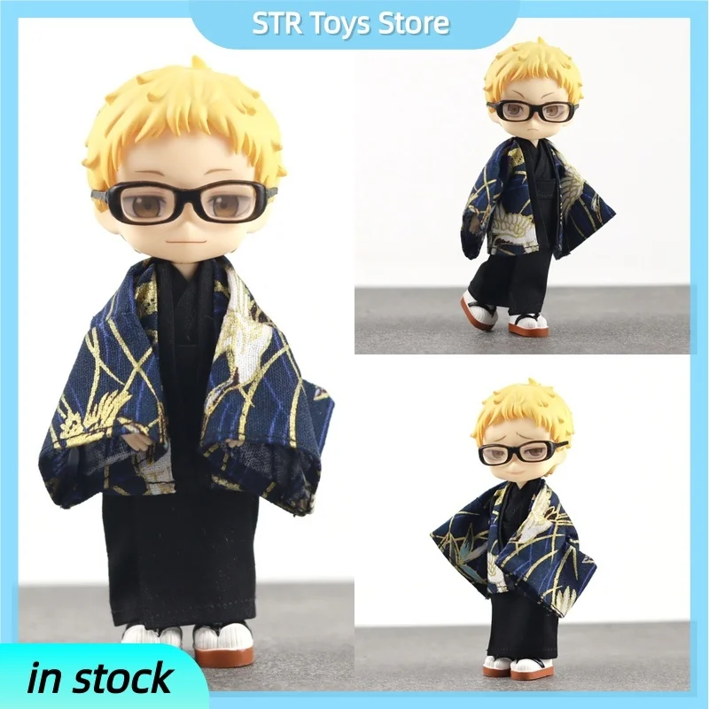 

Haikyuu аниме-фигурка Kei Tsukishima Ob11 кукла 1/12 Joint Action Figure Коллекционная модель декоративный предмет Рождественский подарок