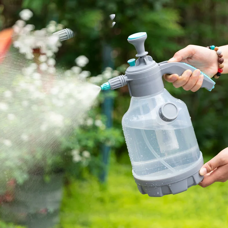 3L large capacity pressure sprayer with measuring cup, transparent gardening tool sprayer, household garden green plant watering