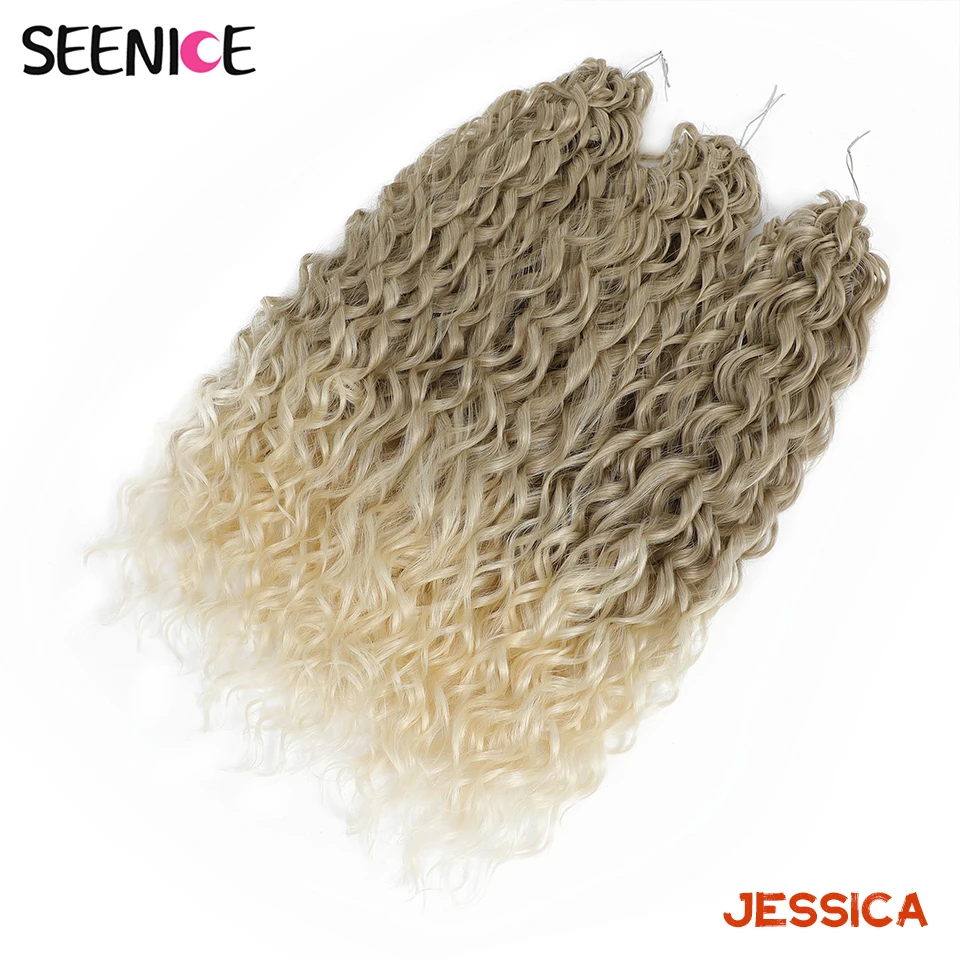 Jessica Hair Deep Wavy Twist Crochet Hair Synthetic Curly Hair Crochet Braids High Temperature Fiber Braiding Hair Extensions