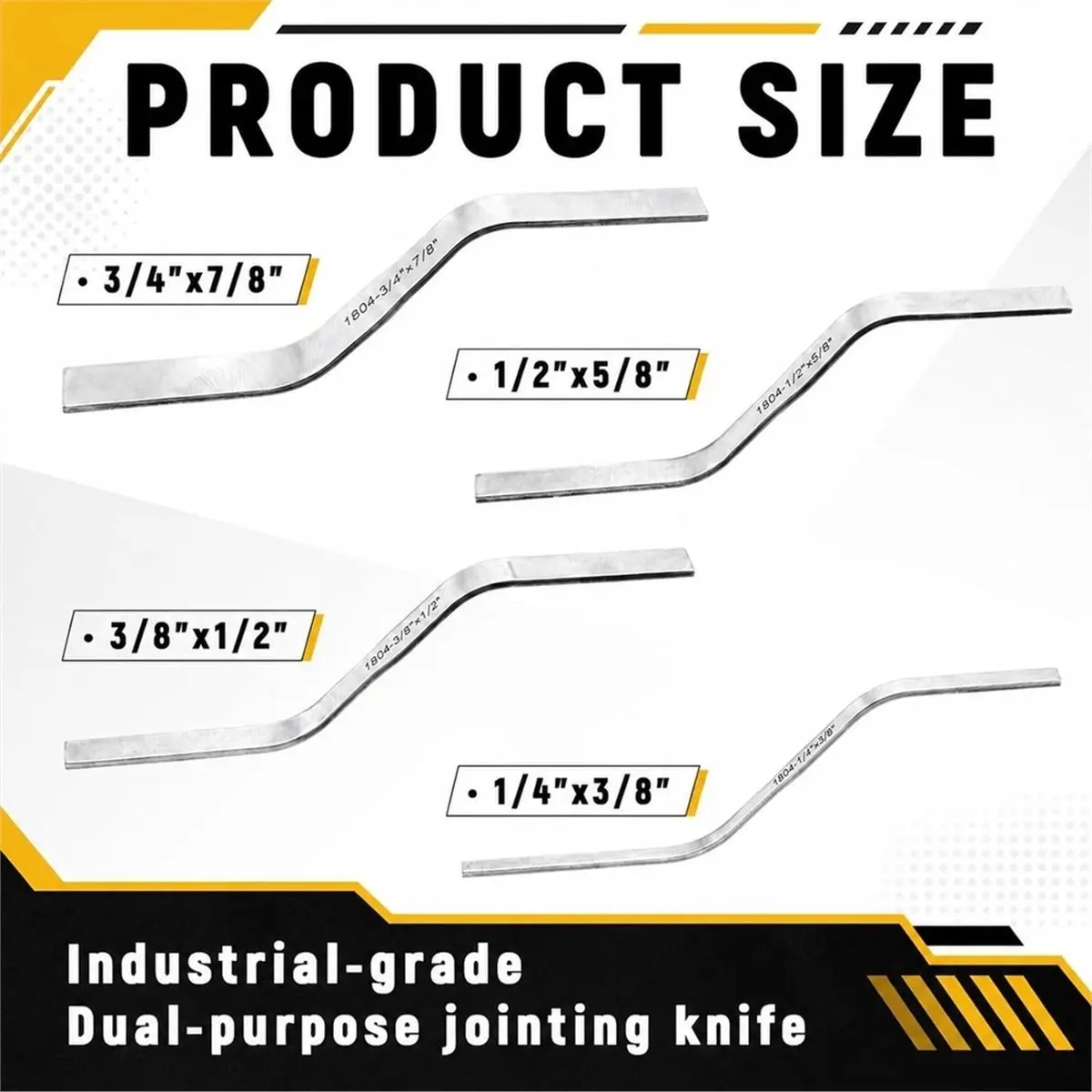 4Pcs Double Ended Brick Jointer Concrete Jointer 3/8