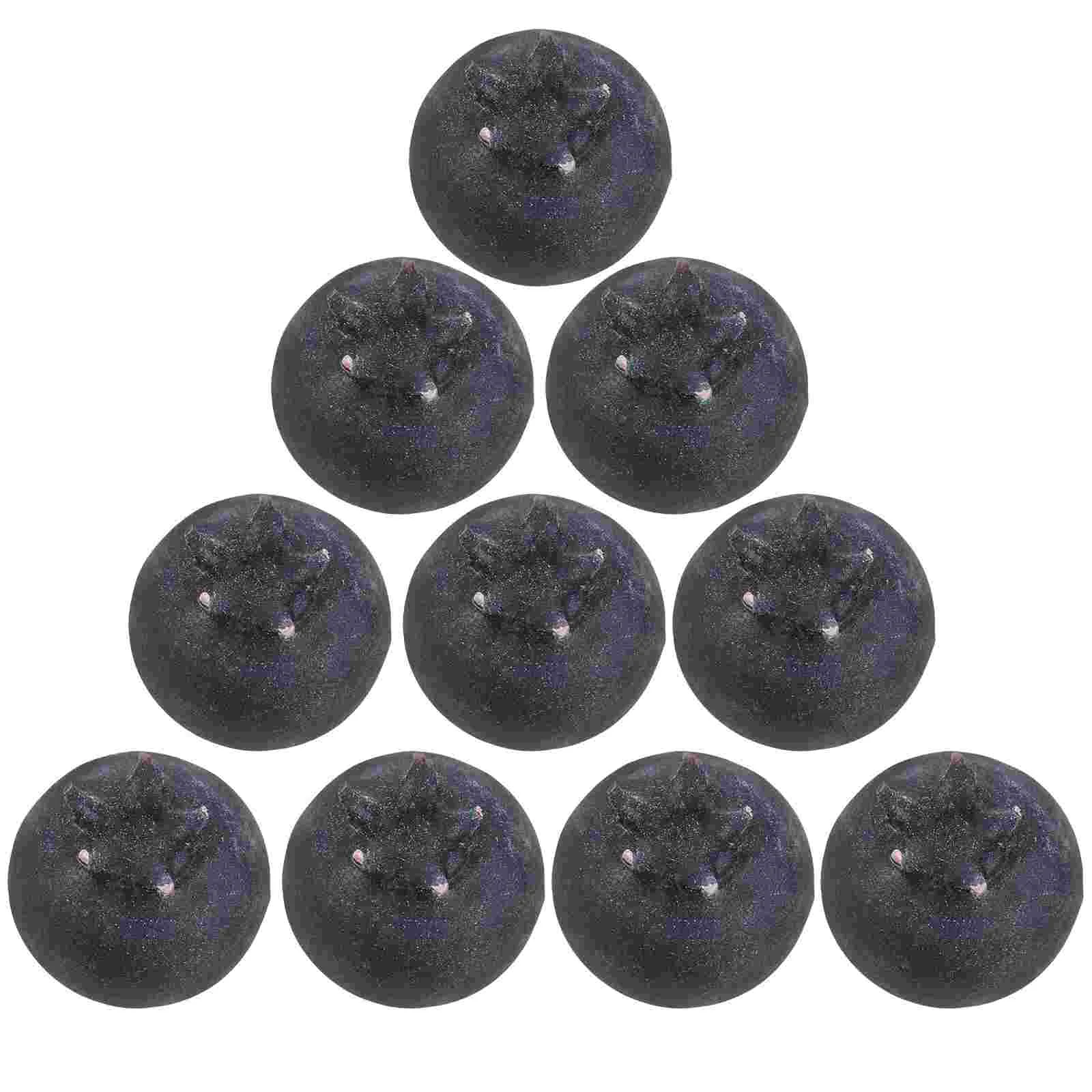 20 Pcs Artificial Fruit Vivid Blueberries Props Simulated Realistic Lifelike Fake Fruits Wire Baskets
