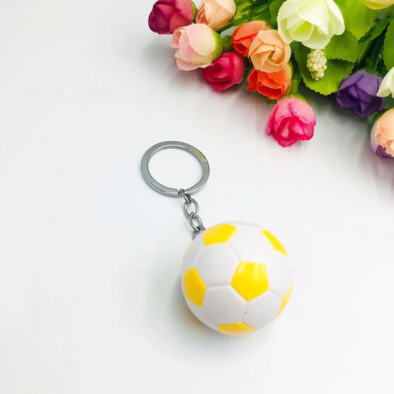 2024 European Football Keychain Fashion Match Ball Soccer Sports Fans Souvenir Keyring for Kids Men