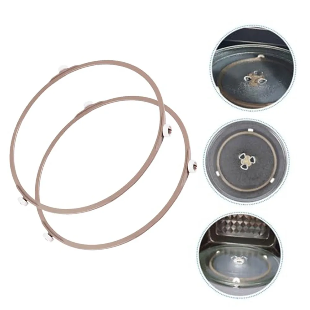 2pcs Microwave Oven Turntable Bracket Circle Rotating Ring Circular Roller Bracket 14mm Microwave Wheels 17.8cm