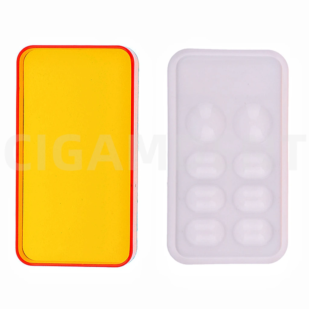 5pcs Dental Synthctic Acrylic Resin Teeth Shading Light Storage Box Color Toning Dentist Material Shading Box