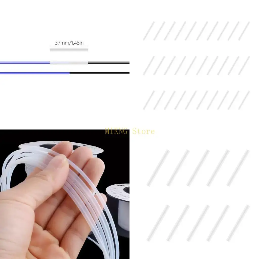 PTFE Connector Connector Triams Sailts для -печати, 37 мм 10/30/50 шт. Лучшая продажа PTFE Connector Connector Triams Sailts для -печати, 37 мм 10/30/50 шт. Лучшая продажа